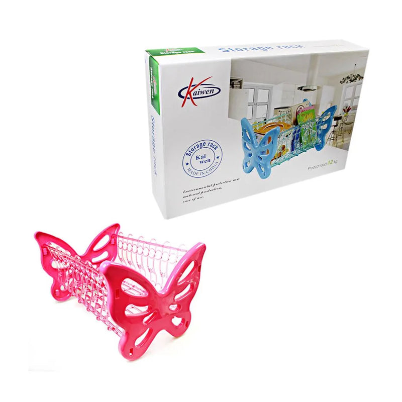 Butterfly Shaped Fruit Vegetable Kitchen Rack Assorted Colours