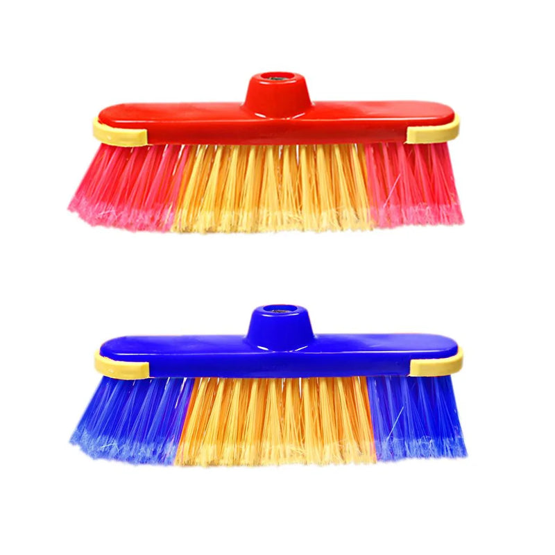 Cleaning Brush Broom Head Plastic Assorted Colours
