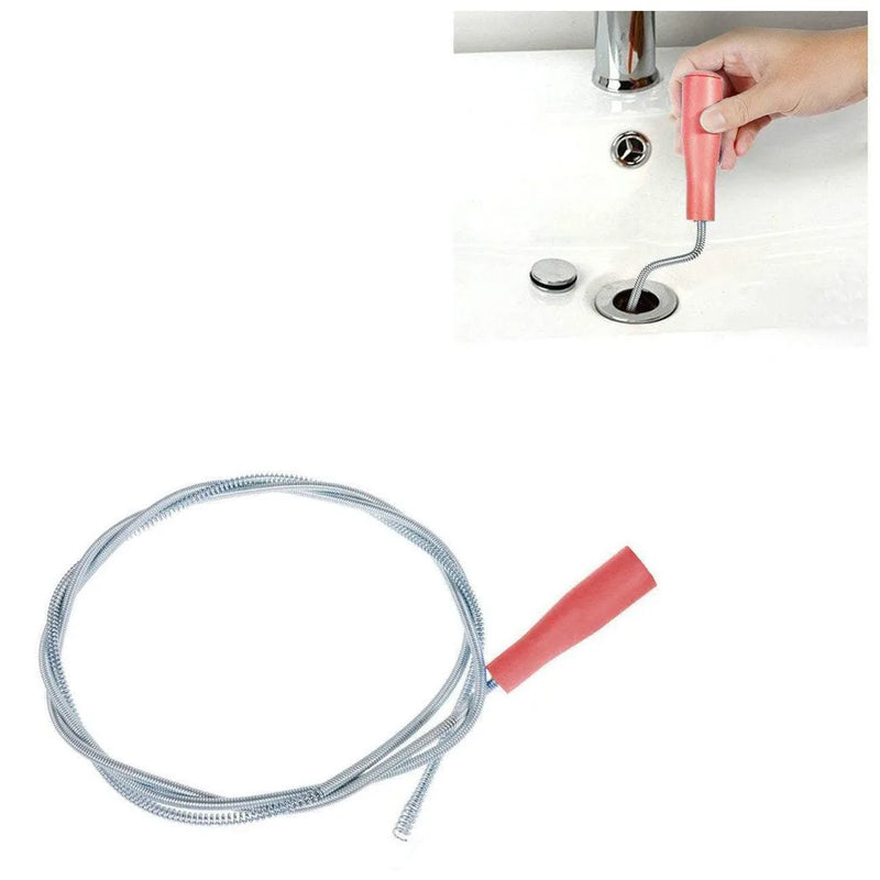 Kitchen Bathroom Drain Block Unblock Rod Multipurpose Use Tool Diy