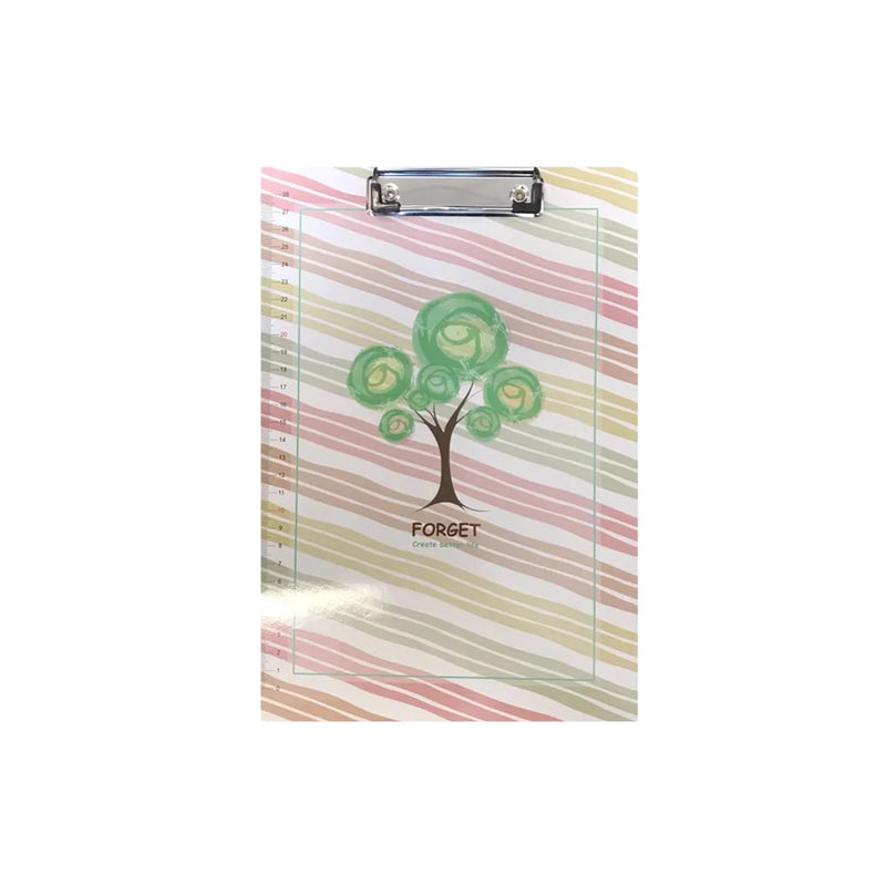 A4 Clipboard With Printed Ruler Scale Assorted Colours