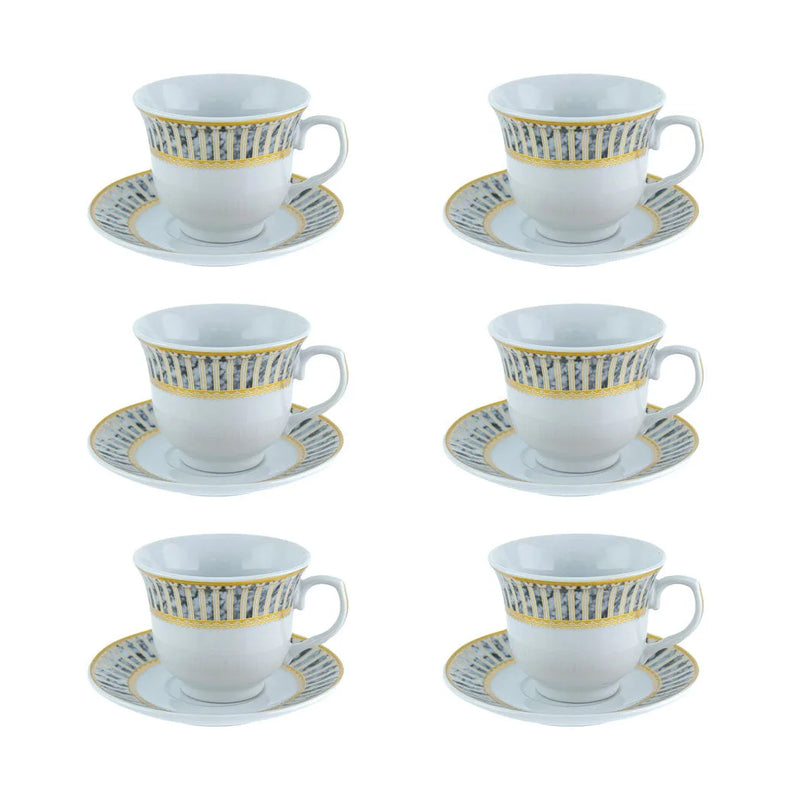 Durane Tea Coffee Cup Set Of 12 Kea Pillars (Parcel Plus Rate)