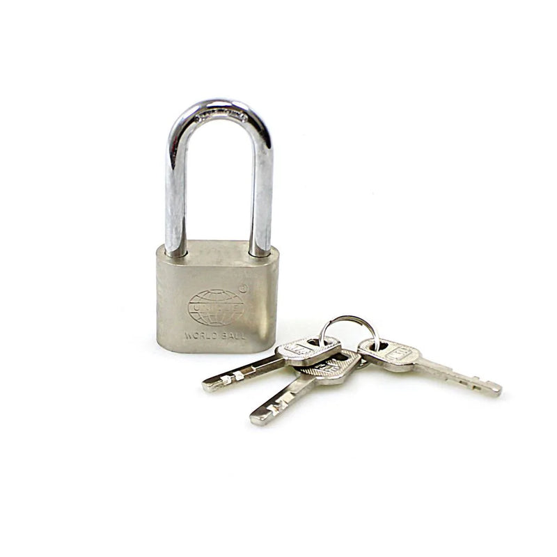 World Ball Top Security Lock With 3 Keys Chrome Diy