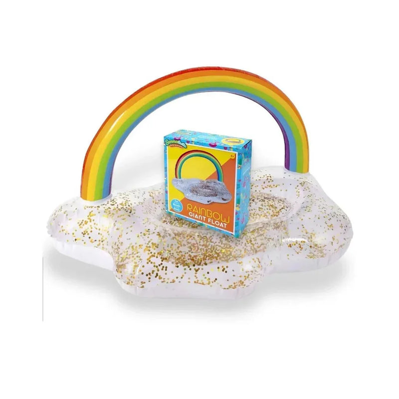 Inflatable Rainbow Giant Glitter Float
