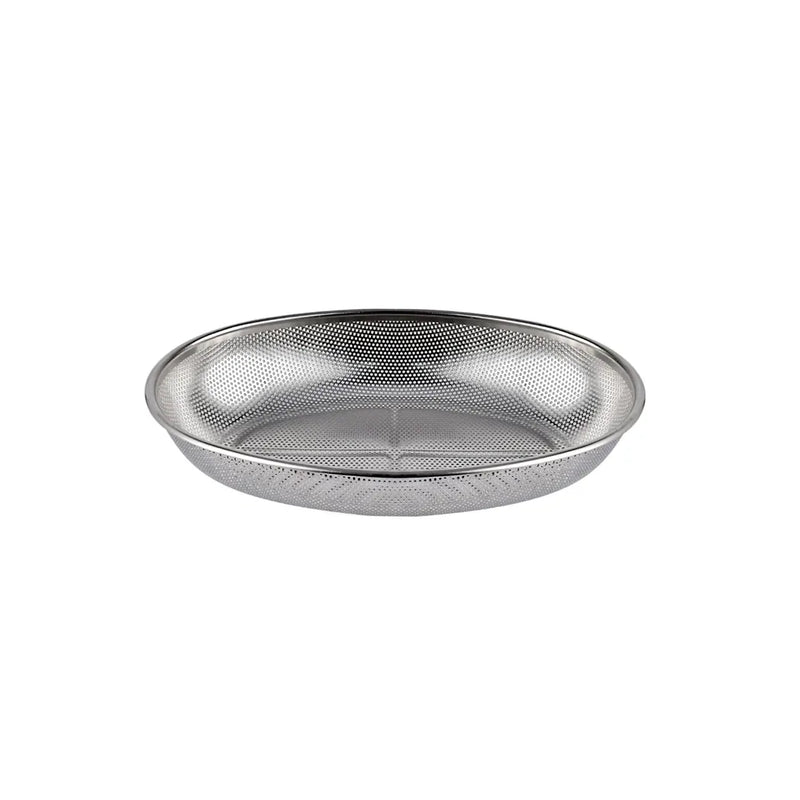 Oval Metal Kitchen Strainer Tray Basket