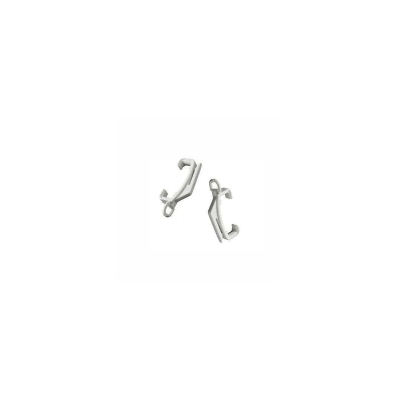 Curtain Rail Glider Hooks White Silver Curtain Hooks Home Diy 0887