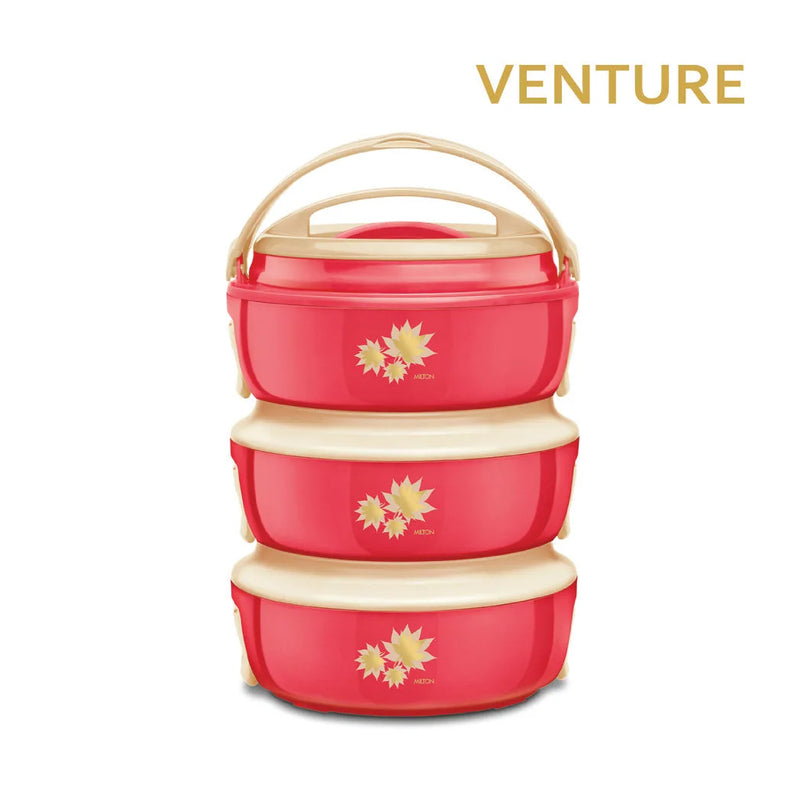 Sq Professional Venture Insulated Hot Pot Set Of 3 Pink 1.5L