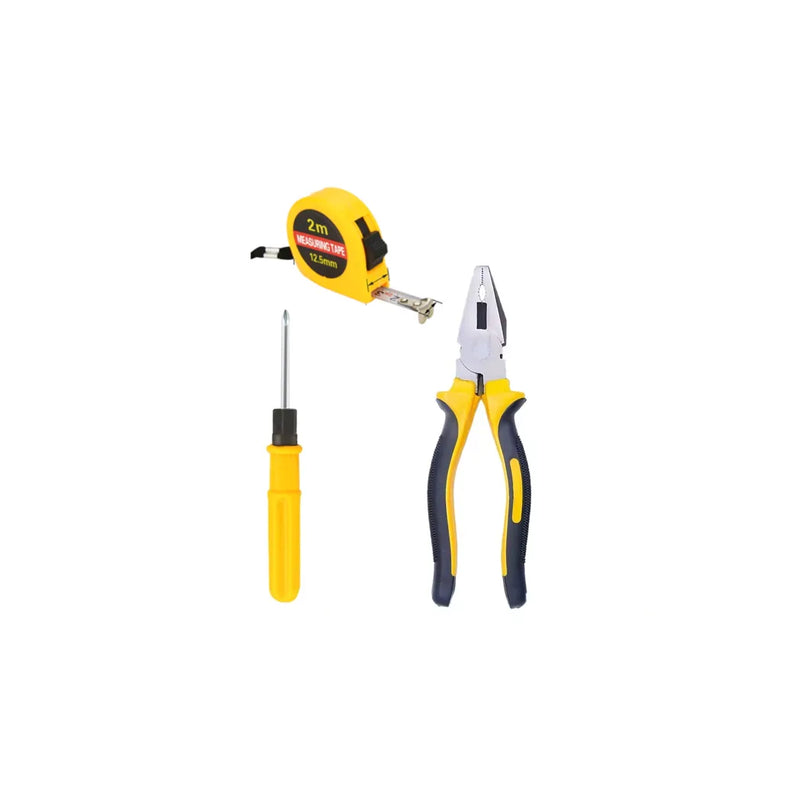 Diy Bo x ed Tools Kit Set Of 3 Pliers Screwdriver Measuring Tape