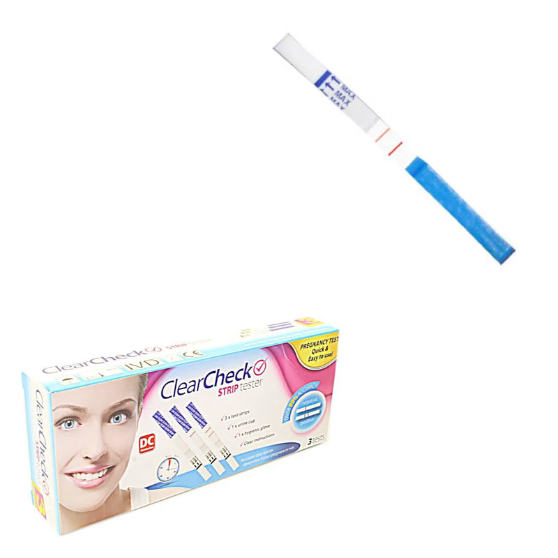 Iigeurope Clearcheck Pregnancy Strip Tester Kit Pack Of 3