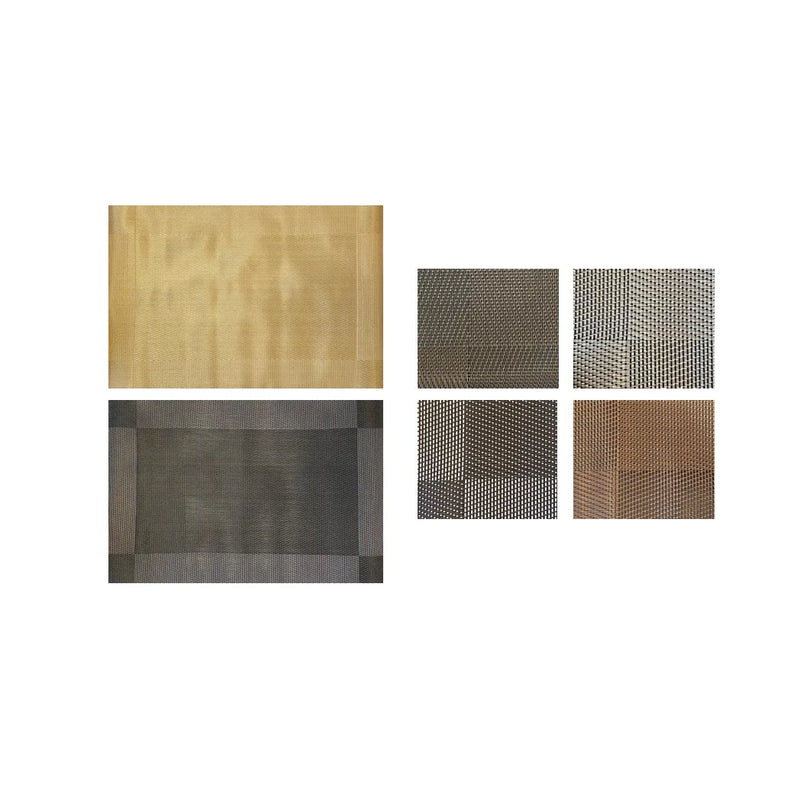 Pvc Woven Plastic Dining Placemat Assorted Colours