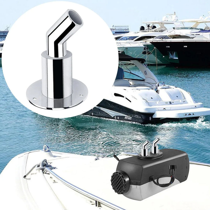 24mm Thru Hull Exhaust Skin Fitting-Tube Pipe Air-Diesel Heater For Boat Car