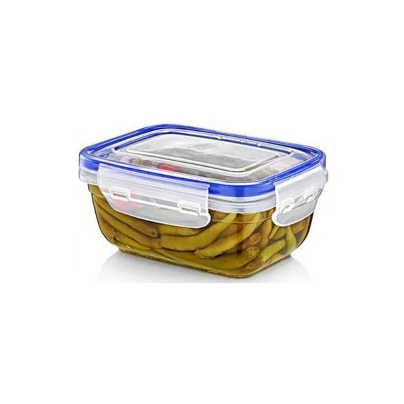Rectangular Clear Plastic Food Storage Container With Sealing Lid 2300Ml