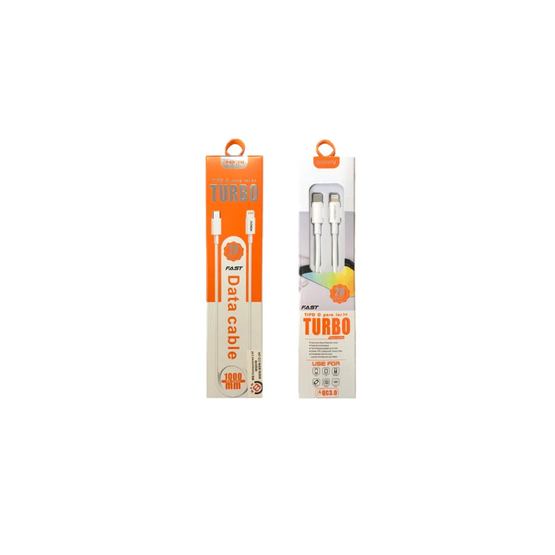 Hongyu Phone Charger Lightning Data Cable Qc3.0 White