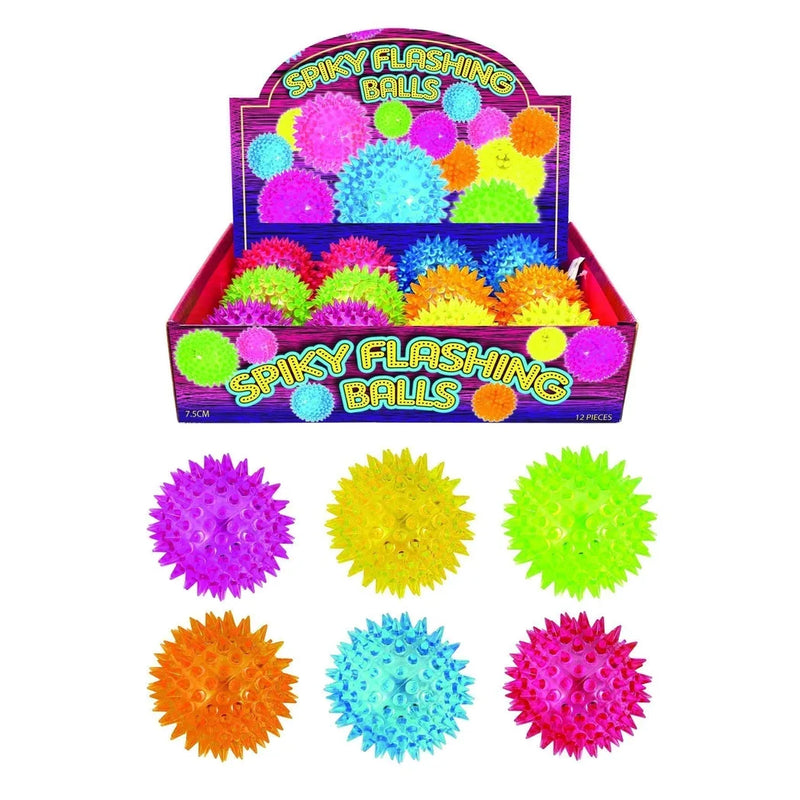 Spiky Flashing Bouncing Balls Light Up Toy