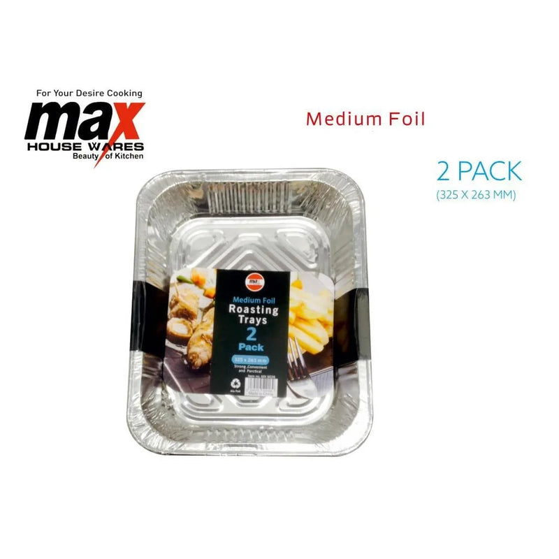Disposable Aluminium Foil Roasting Tray Pack Of 2