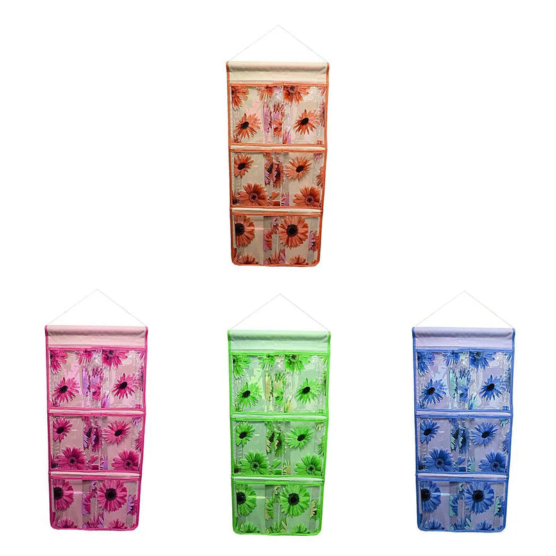 Bathroom Plastic Hanging Sectioned Storage Caddy Assorted Colours