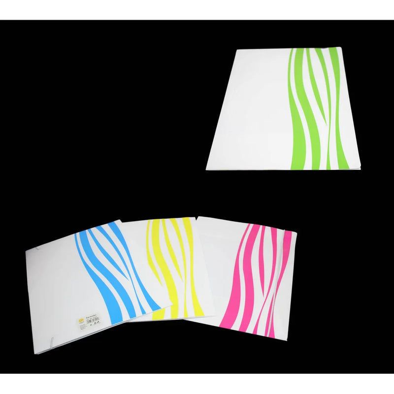 Plastic Office File Paper Folder Holder Assorted Colours