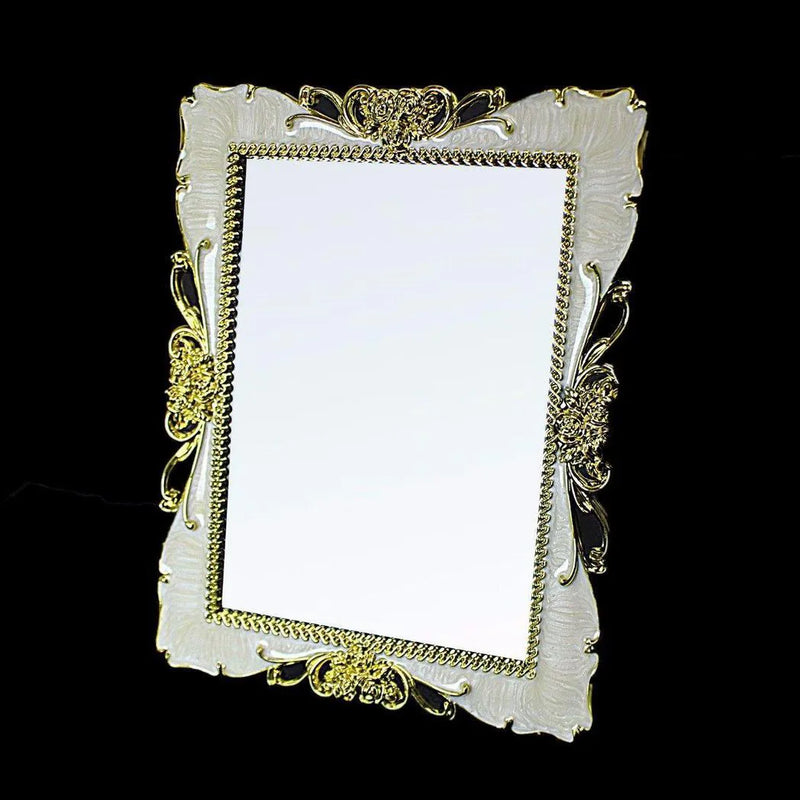 Designer Home Decor Mirror In Cream Red And Gold