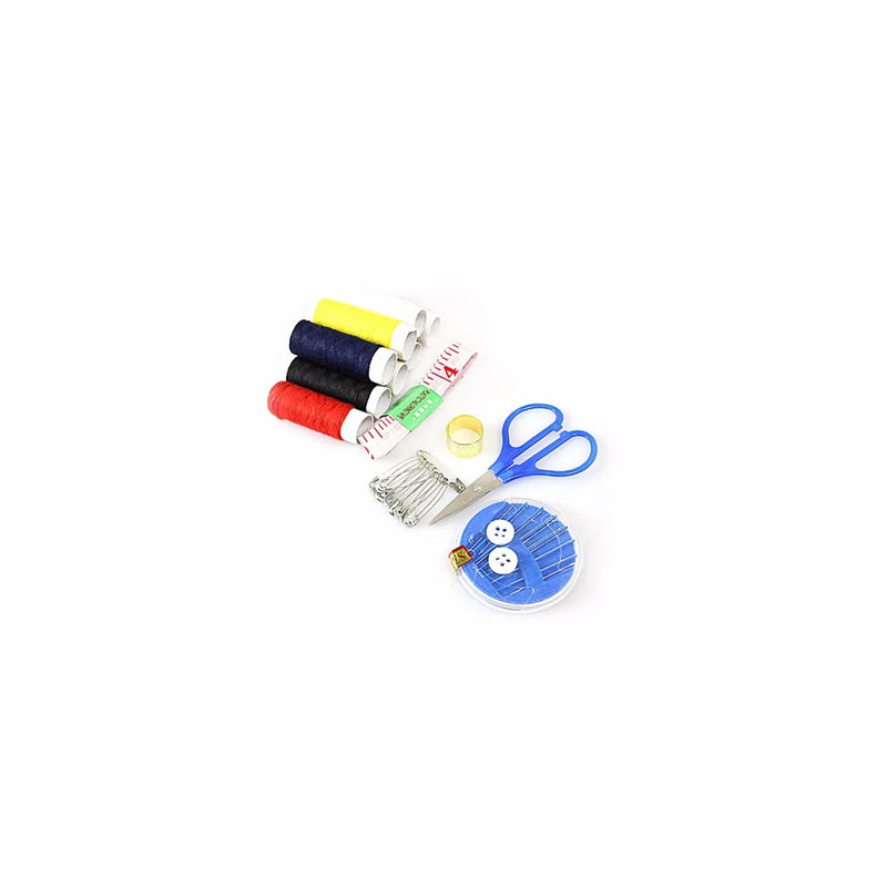 Small Sewing Set Kit With Scissors Assorted Colours