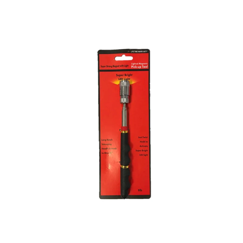 Telescopic E x tendable Magnetic Pick Up Light Torch 8Lb 19
