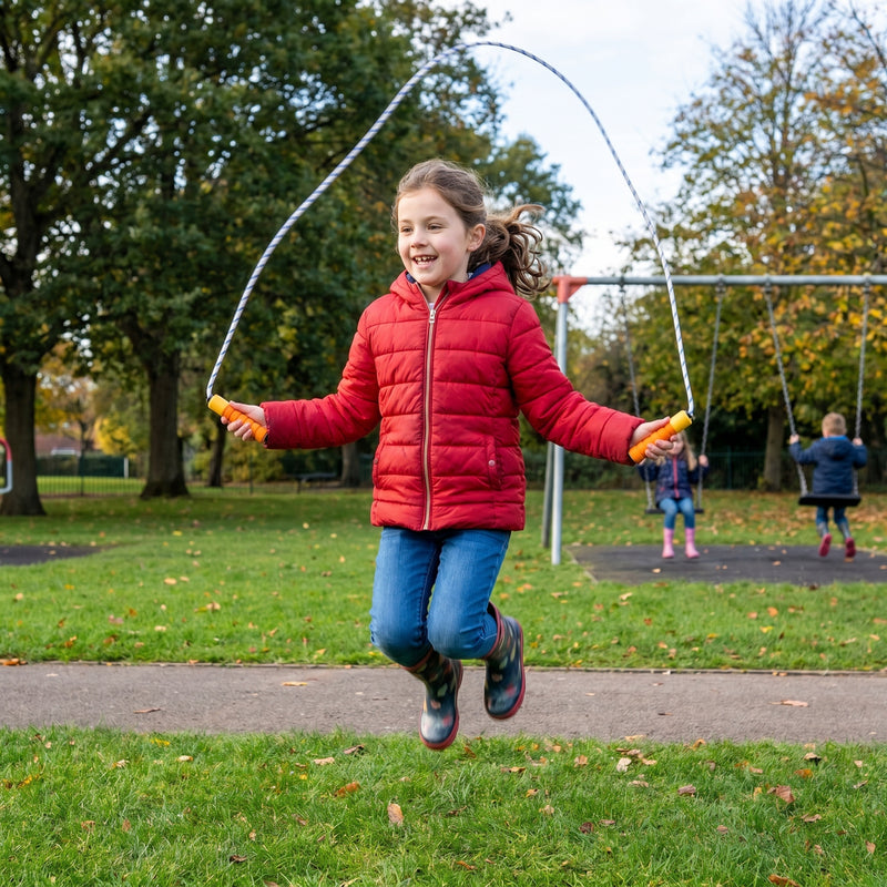 Children'S Skipping Rope With Counter, Soft Handle &Amp; Rope – Assorted Colours