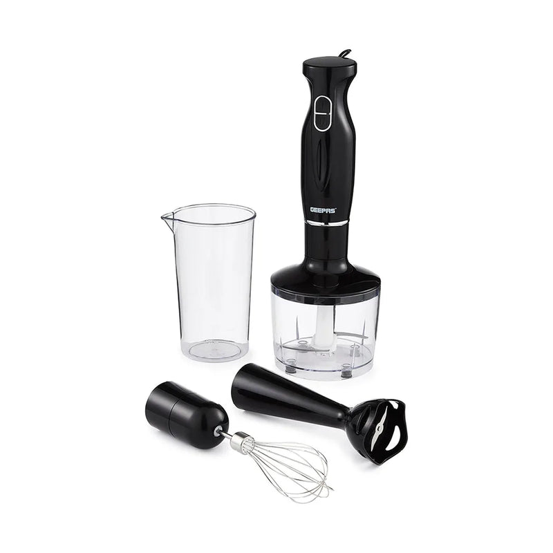 Electric Kitchen 4 In 1 Hand Blender Stick Including Whisk 200W Black