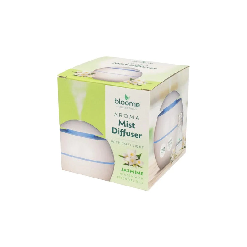 Bloome Aroma Round Mist Diffuser With Soft Light 200Ml Jasmine
