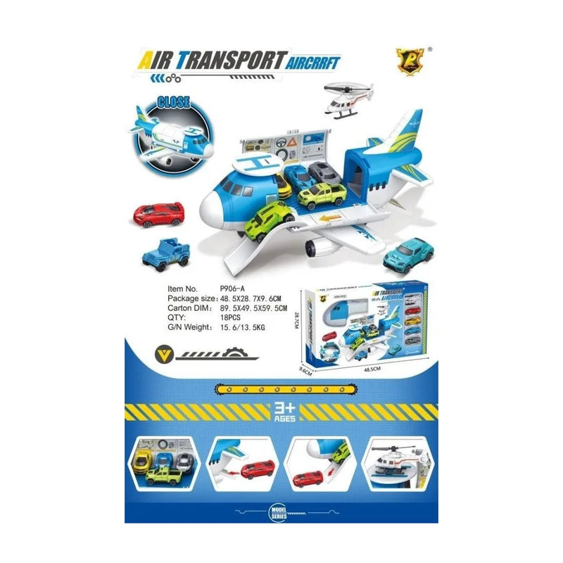 Air Transport Aircraft Storage Plane With Vehicles