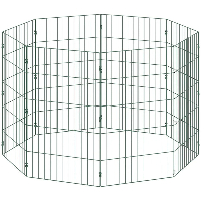 PawHut 8 Panel Pet Playpen for Medium Dogs Indoor Outdoor 80 cm Height