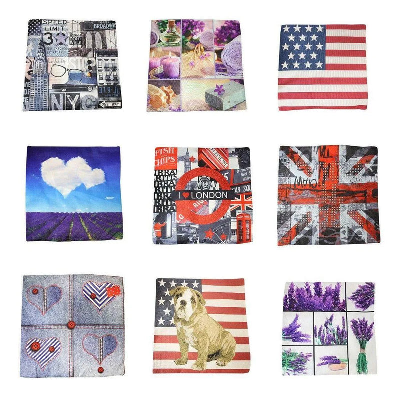 Bedroom Couch Cushion Cover Case Assorted Designs