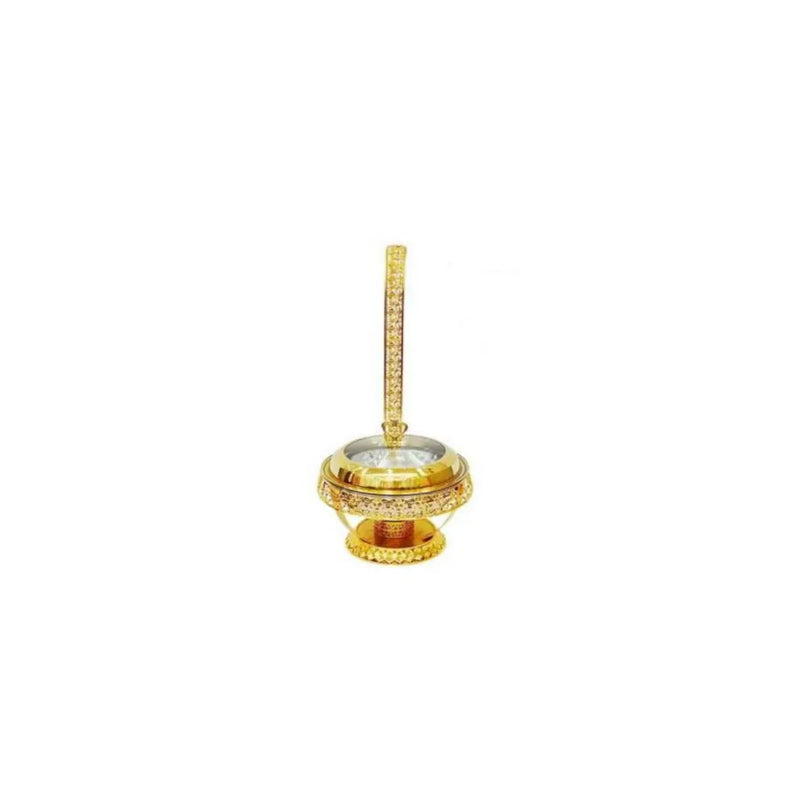 Buffet Banquet Chafing Dish With Glass Lid 8L Gold Stellar Design