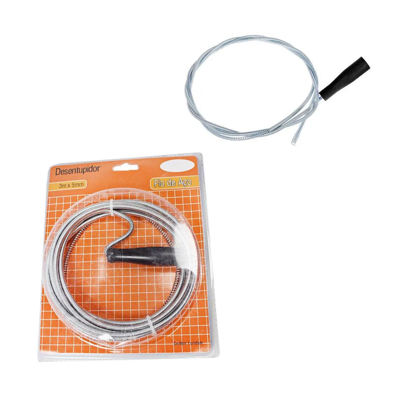 Metal Sink & Drain Cleaner Spring Wire Waste Pipe Cleaner Diy Home