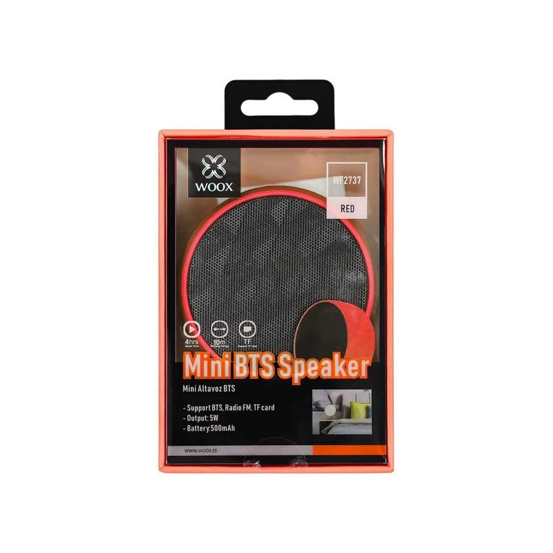 WOOX WF2763 Mini Bluetooth Speaker with FM & TF Card Red