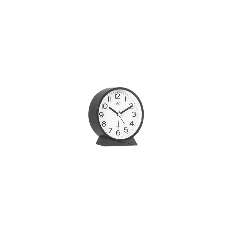 Round Plastic Analogue Alarm Clock Assorted Colours