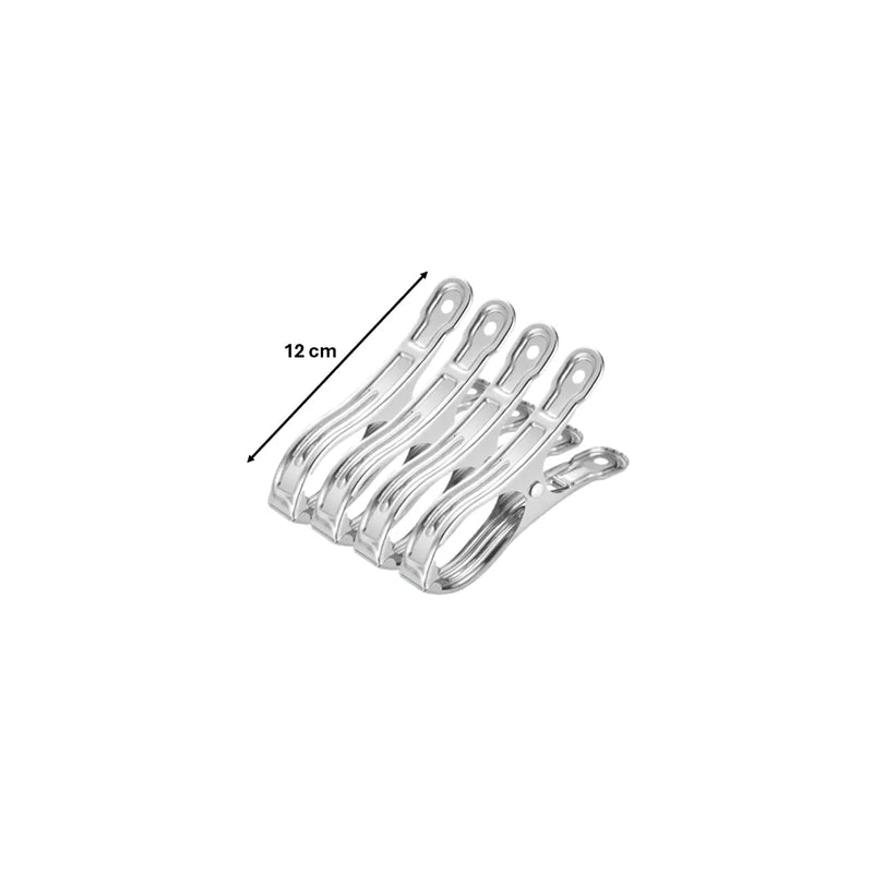 Jumbo Metal Laundry Clothes Pegs Clips Clamp Pack Of 4