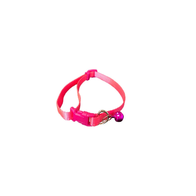 Pet Cat Collar With Bell Assorted Colours