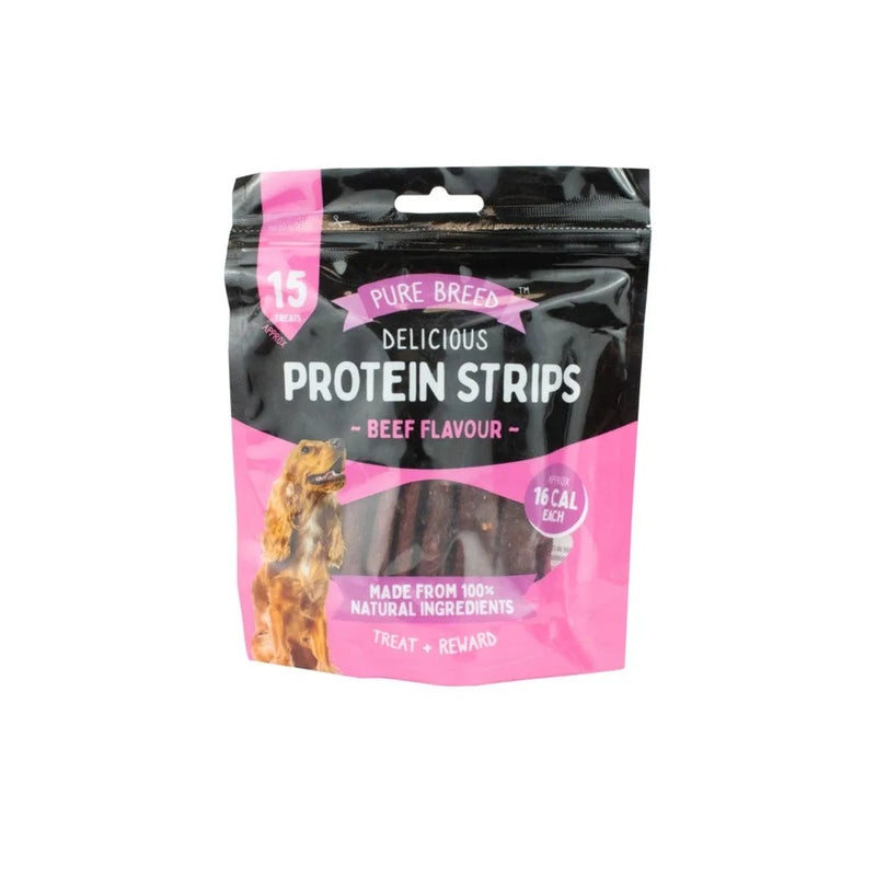 Pet Dog Treats Delicious Protein Strips Beef Flavour 150G