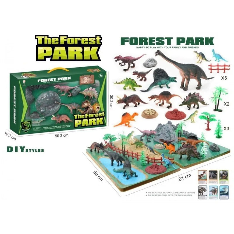 Dinosaur City Pretend Play With 3D City The Forest Park