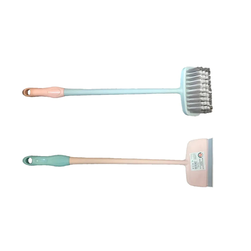 Double Sided Cleaning Brush And Squeegee Blade Assorted Colours