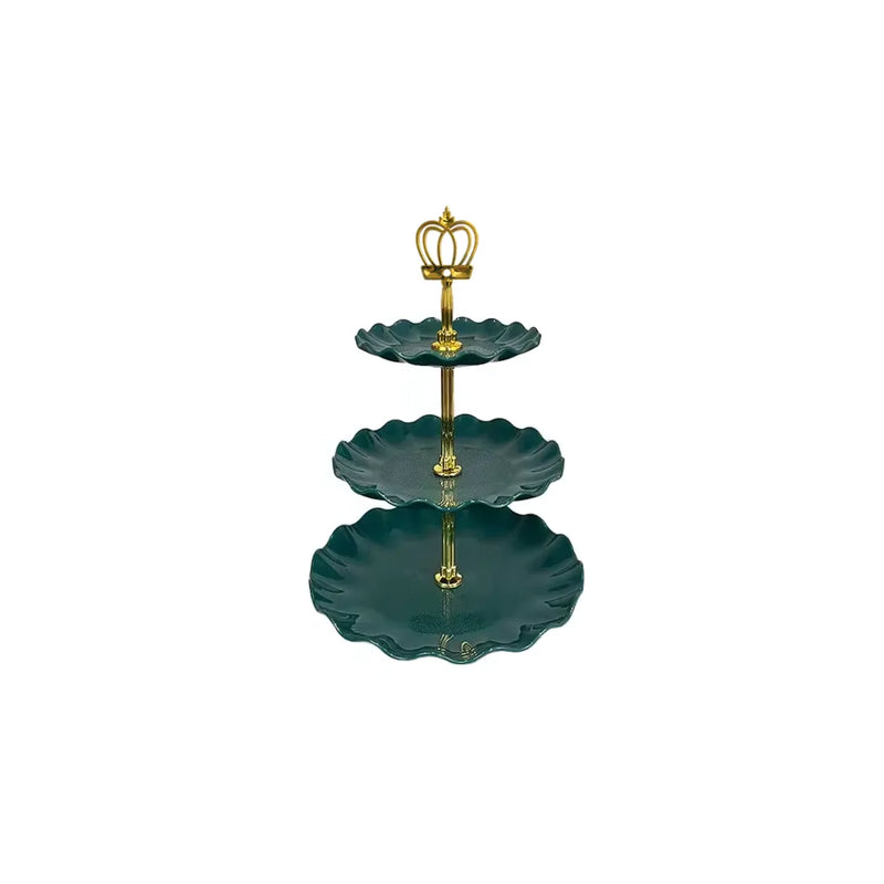 Plastic 3 Tiered Patisserie Afternoon High Tea Dessert Cake Stand Assorted Colours