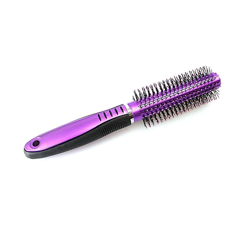 Plastic Round Hair Brush Assorted Colours