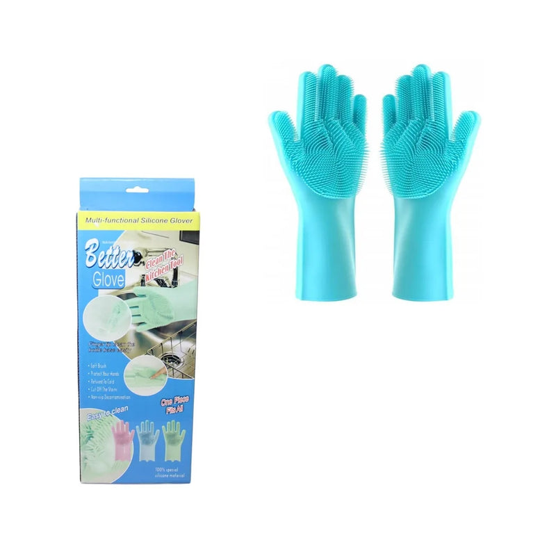 Better Glove Cleaning Washing Up Glove With Silicone Brush Bristles