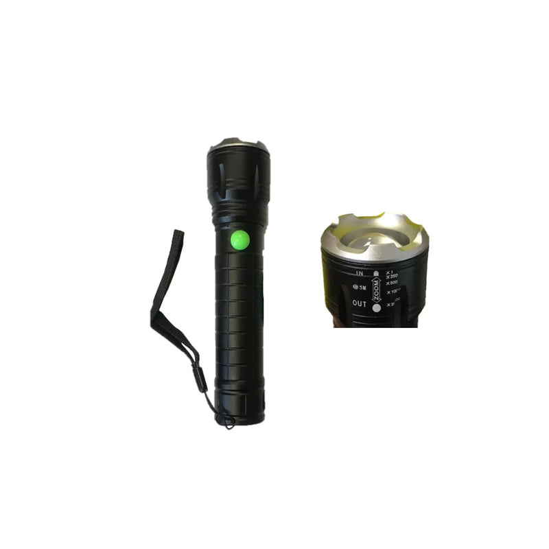 Metal Led Torch Flashlight With Zoom 100 Lumen
