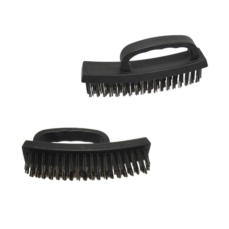 Plastic Wire Brush Black Cleaning Scrubbing Indoor Outdoor Brush
