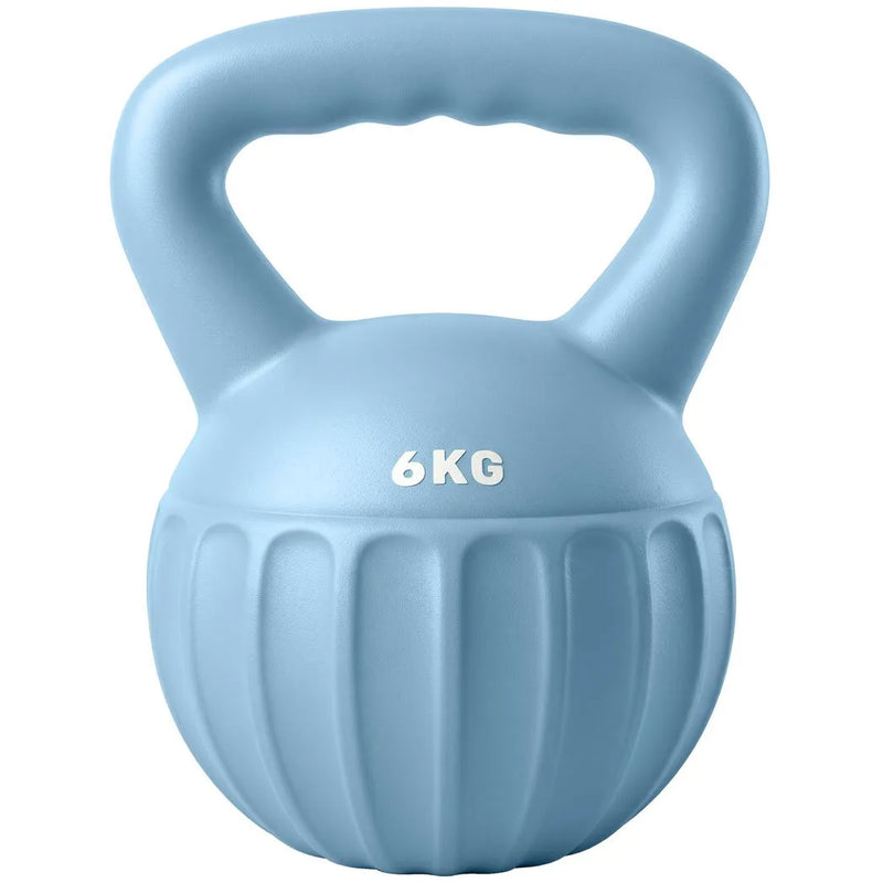 SPORTNOW Kettlebell for Strength Training Kettle Bell with Non-Slip Handle 6 kg Blue