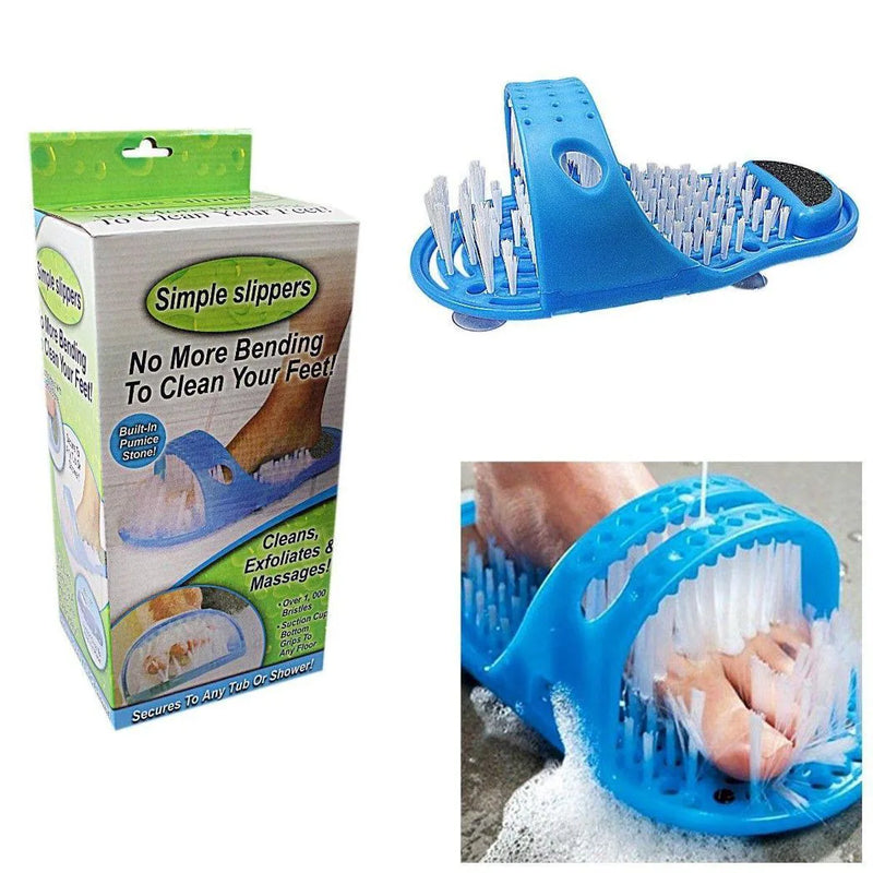 Simple Slippers No More Bending To Clean Your Feet Built In Pumice Stone Health