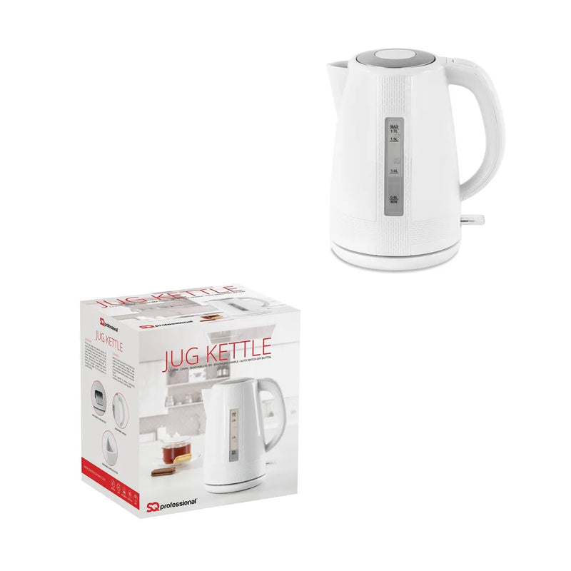Sq Blitz Electric Kettle White 1.7 Litre