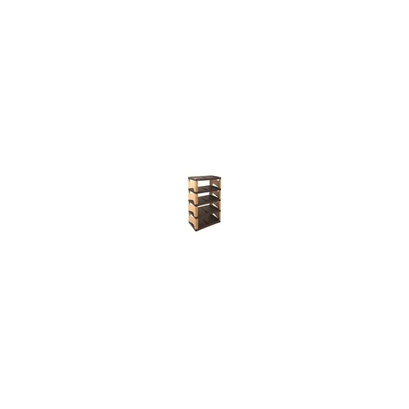 Rattan Eco Plastic Shoe Storage Rack 5 Tier