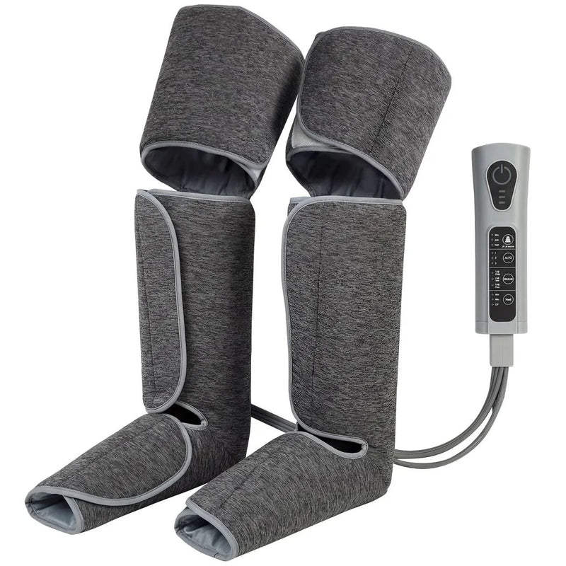 HOMCOM Leg Massager with Heat, Compression, 3 Auto Modes & 3 Intensities,  Foot and Calf Massage Machine