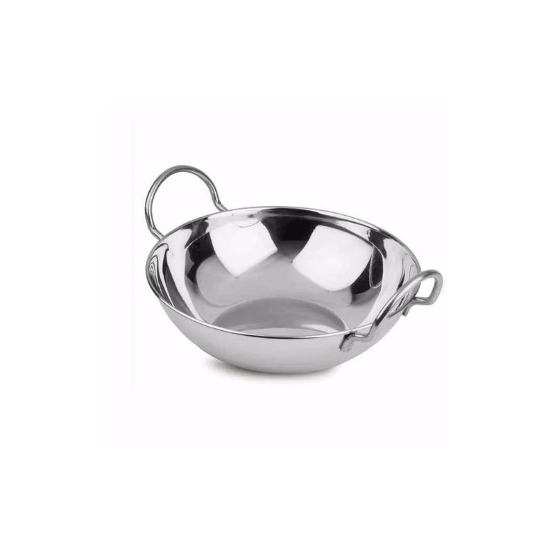 Stainless Steel Indian Curry Food Serving Dish With Handle