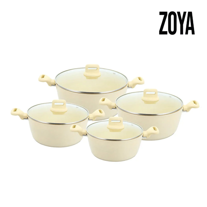 Sq Professional Zoya Forged Stockpot Set Of 4 Cream